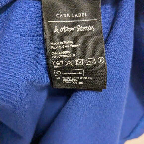 & Other Stores 100% Cotton Sleeveless Mini Wrap Dress - Picture 8 of 8